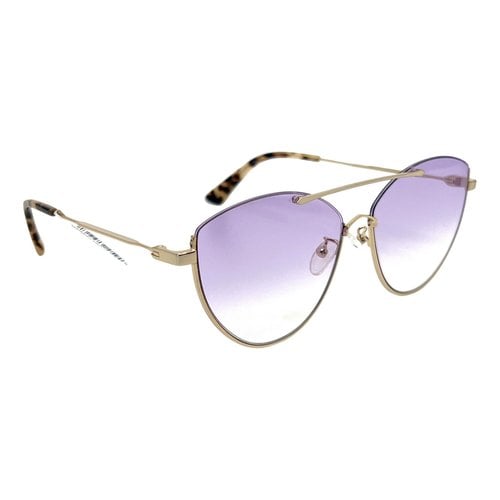 Pre-owned Mcq By Alexander Mcqueen Sunglasses In Gold
