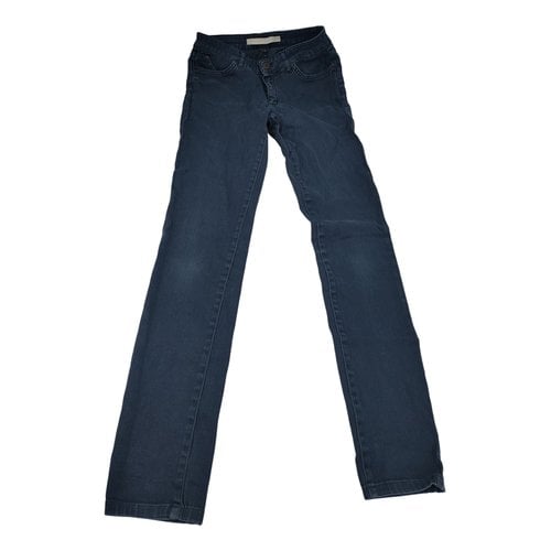 Pre-owned Superfine Slim Jeans In Blue