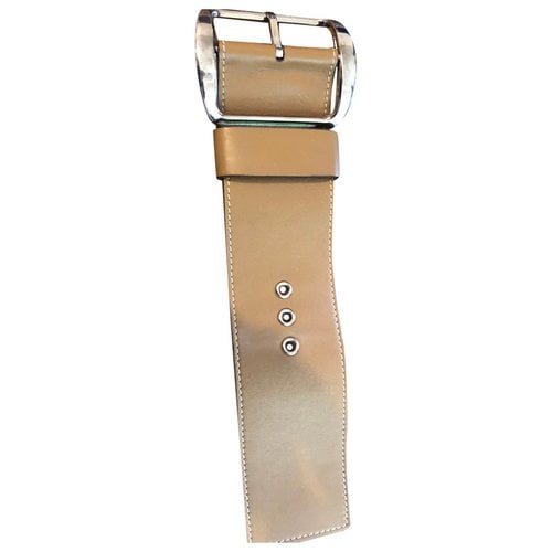Pre-owned Givenchy Leather Bracelet In Camel