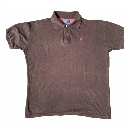 Pre-owned Polo Ralph Lauren Linen Polo Shirt In Brown