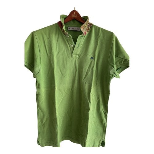 Pre-owned Etro Polo Shirt In Green
