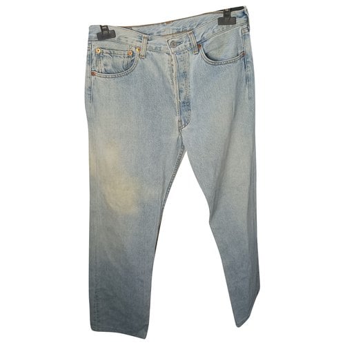 Pre-owned Levi's 501 Slim Jean In Blue