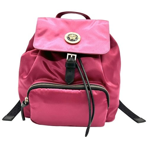 Pre-owned Versace Backpack In Pink