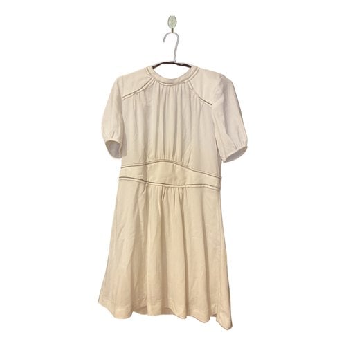 Pre-owned Isabel Marant Lace Mid-length Dress In Beige