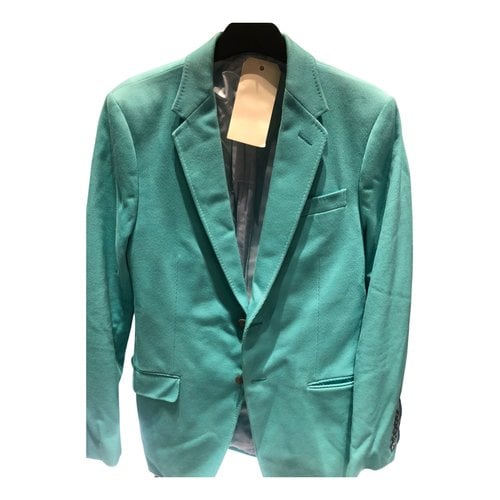 Pre-owned Gucci Suit In Turquoise
