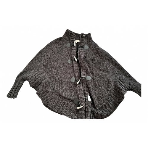 Pre-owned Michael Kors Wool Cardigan In Grey