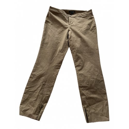 Pre-owned Ralph Lauren Slim Pants In Beige