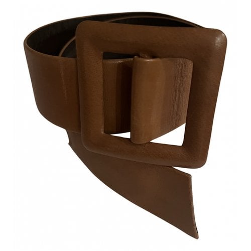 Pre-owned Courrèges Leather Belt In Brown