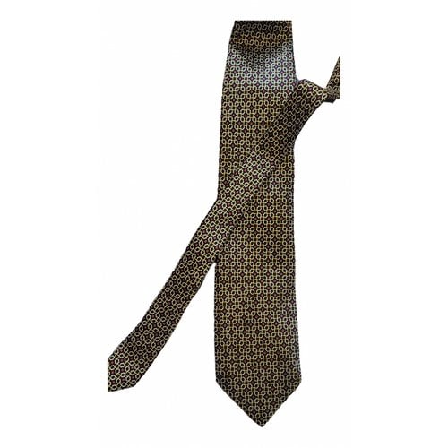 Pre-owned Zilli Silk Tie In Brown