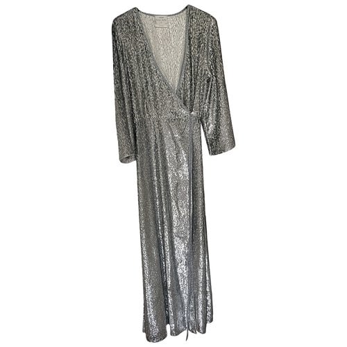 Pre-owned Forte Forte Maxi Dress In Silver