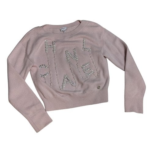 Pre-owned Chanel Cashmere Sweatshirt In Pink