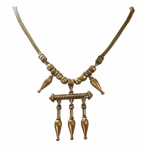 Pre-owned Kenzo Long Necklace In Gold