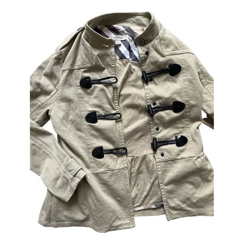 Pre-owned Burberry Short Vest In Beige