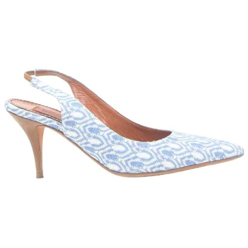 Pre-owned Missoni Leather Heels In Blue
