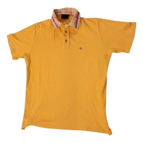 Pre-owned Etro Polo Shirt In Yellow