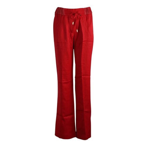 Pre-owned Dolce & Gabbana Straight Pants In Red