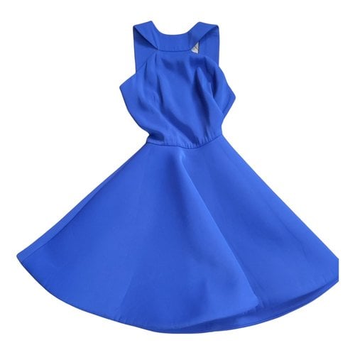 Pre-owned Aqaq Mini Dress In Blue