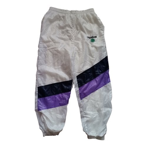 Pre-owned Reebok Trousers In White
