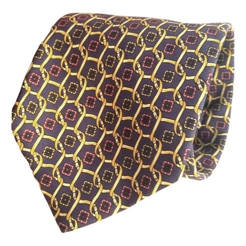 Pre-owned Diane Von Furstenberg Silk Tie In Multicolour