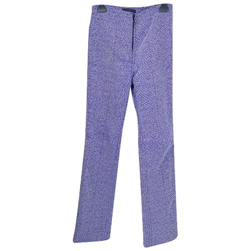 Pre-owned Louis Vuitton Trousers In Purple
