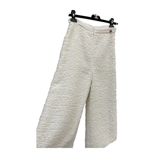Pre-owned Chanel Short Pants In White