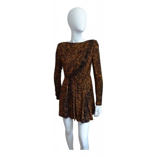 Pre-owned Saint Laurent Mid-length Dress In Brown