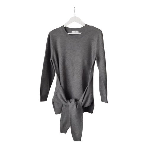 Pre-owned Sandro Cashmere Jumper In Grey