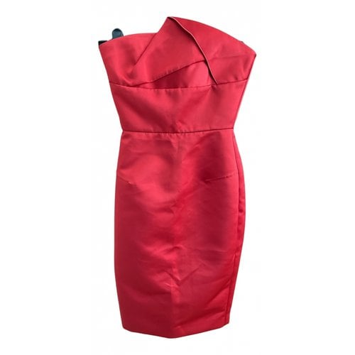 Pre-owned Roland Mouret Mini Dress In Red