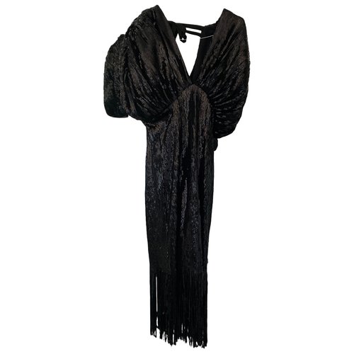 Pre-owned Giuseppe Di Morabito Glitter Mid-length Dress In Black