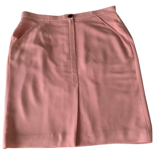 Pre-owned Loewe Wool Mid-length Skirt In Pink