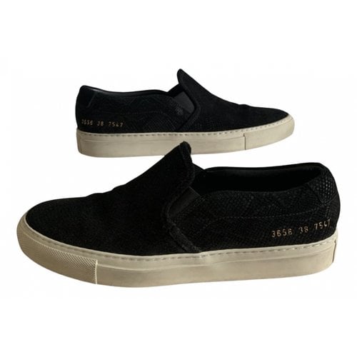 Pre-owned Common Projects Trainers In Black