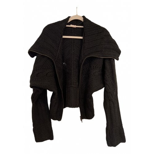 Pre-owned Max & Co Wool Cardigan In Black