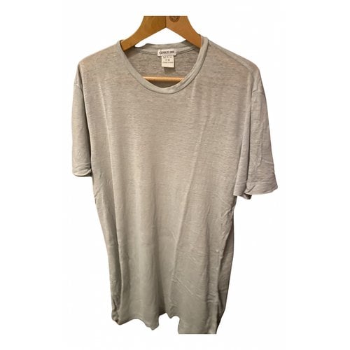 Pre-owned Cerruti 1881 Linen T-shirt In Grey