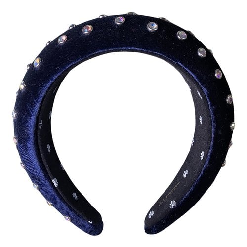 Pre-owned Lele Sadoughi Cloth Hair Accessory In Blue