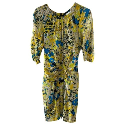 Pre-owned Whistles Silk Mid-length Dress In Multicolour