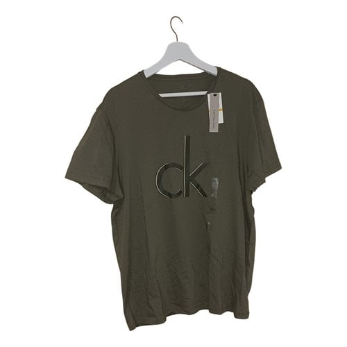 Pre-owned Calvin Klein T-shirt In Green