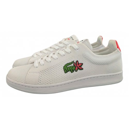 Pre-owned Lacoste Cloth Trainers In White