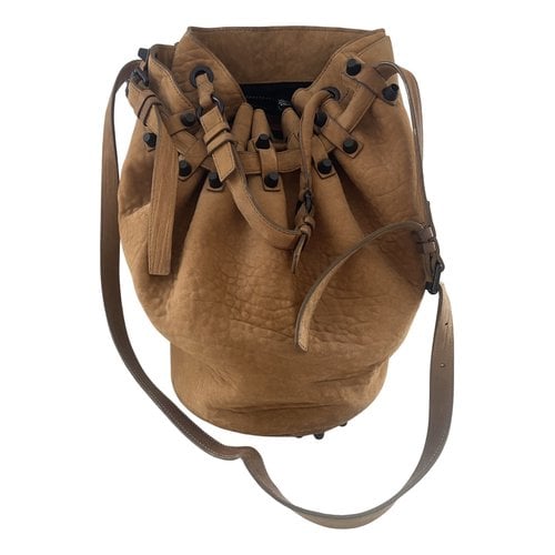Pre-owned Alexander Wang Diego Leather Crossbody Bag In Camel