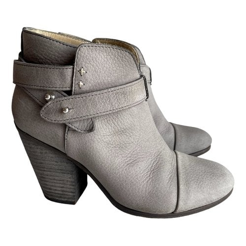 Pre-owned Rag & Bone Ankle Boots In Grey