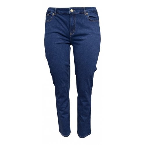 Pre-owned Max Mara Slim Pants In Blue