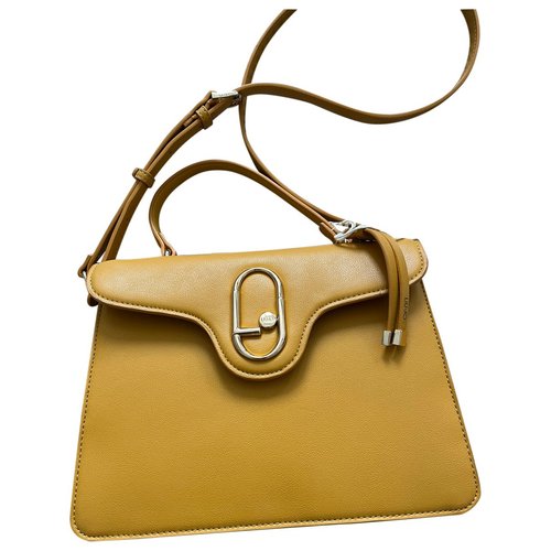 Pre-owned Liujo Leather Handbag In Yellow