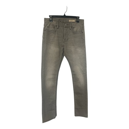 Pre-owned Allsaints Straight Jeans In Grey