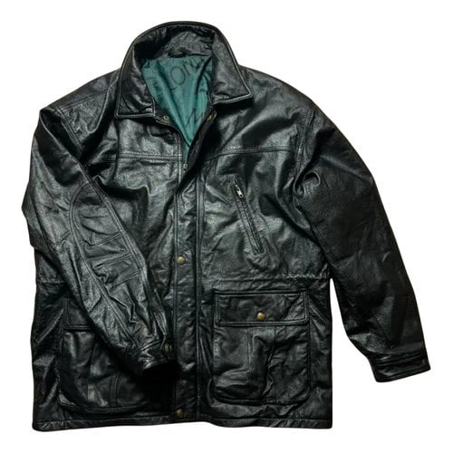 Pre-owned Cefinn Leather Jacket In Black