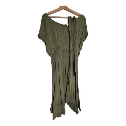 Pre-owned American Vintage Mid-length Dress In Khaki