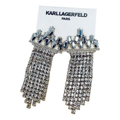 Pre-owned Karl Lagerfeld Earrings In Gold