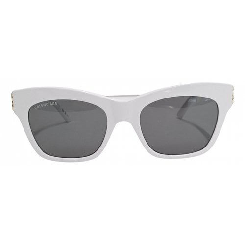 Pre-owned Balenciaga Sunglasses In White