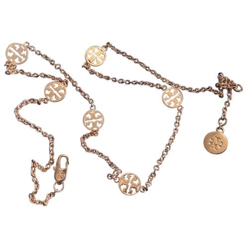Pre-owned Tory Burch Necklace In Gold