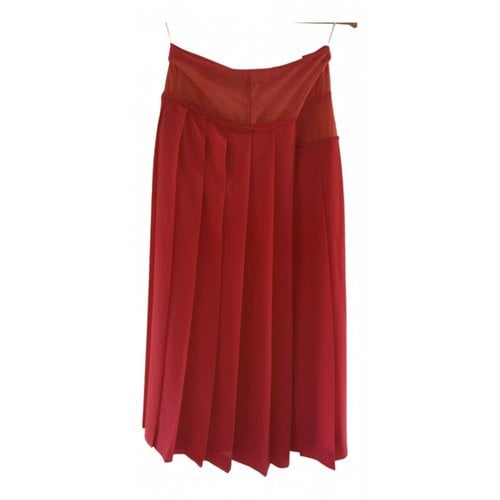 Pre-owned Victoria Beckham Mid-length Skirt In Red