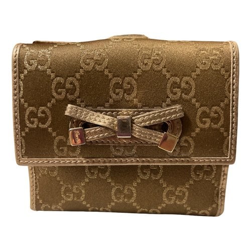 Pre-owned Gucci Wallet In Gold