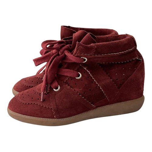 Pre-owned Isabel Marant Trainers In Burgundy
